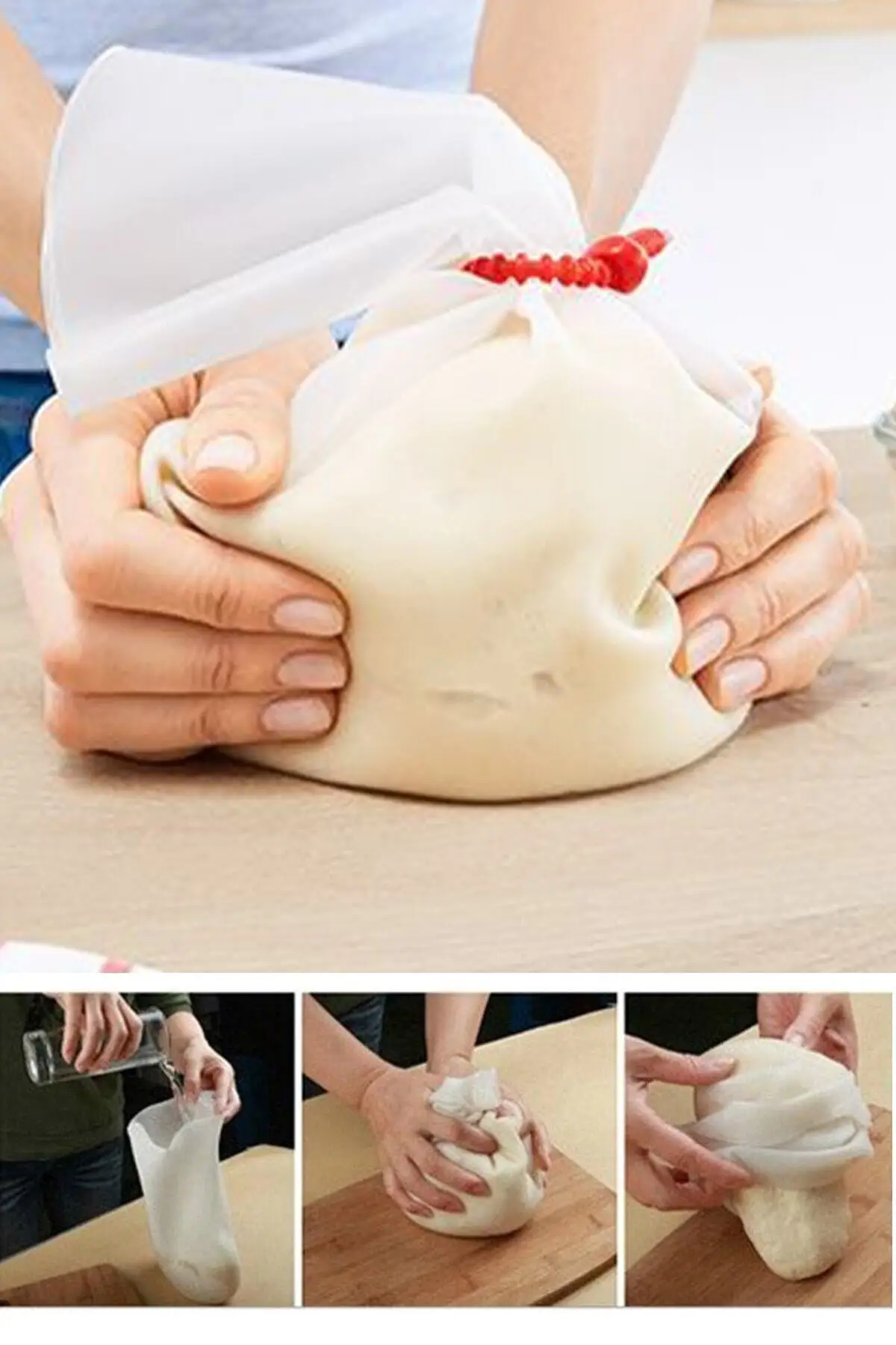 Large Silicone Transparent Dough Kneading Bag 27CmX37Cm Multifunctional Flour Mixing Bag Non-Stick Kitchen Utensils Home Gadgets
Large Silicone Transparent Dough Kneading Bag 27CmX37Cm Multifunctional Flour Mixing Bag Non-Stick Kitchen Utensils Home Gadgets