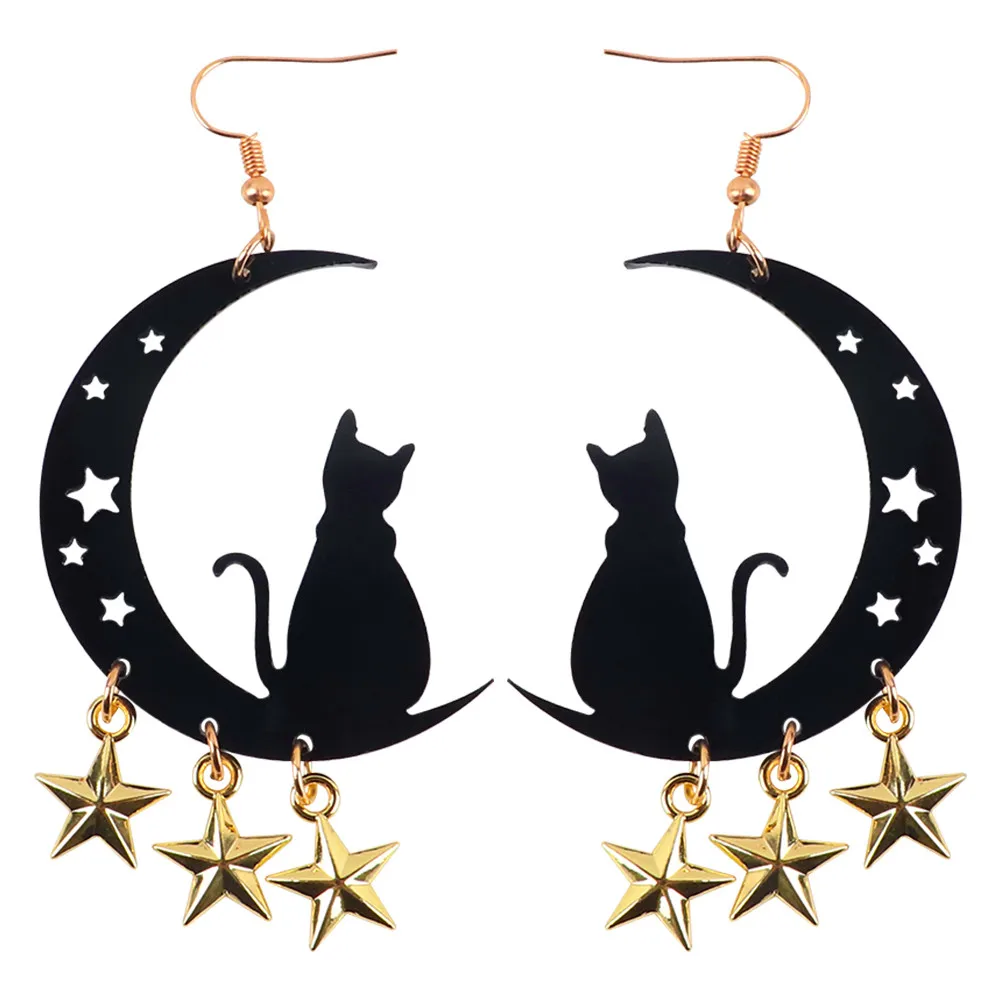 FishSheep Korean Acrylic Moon Cat Drop Earrings for Women Cute Kitten Star Pendant Dangle Earrings 2022 Fashion Jewelry Gifts
FishSheep Korean Acrylic Moon Cat Drop Earrings for Women Cute Kitten Star Pendant Dangle Earrings 2022 Fashion Jewelry Gifts
