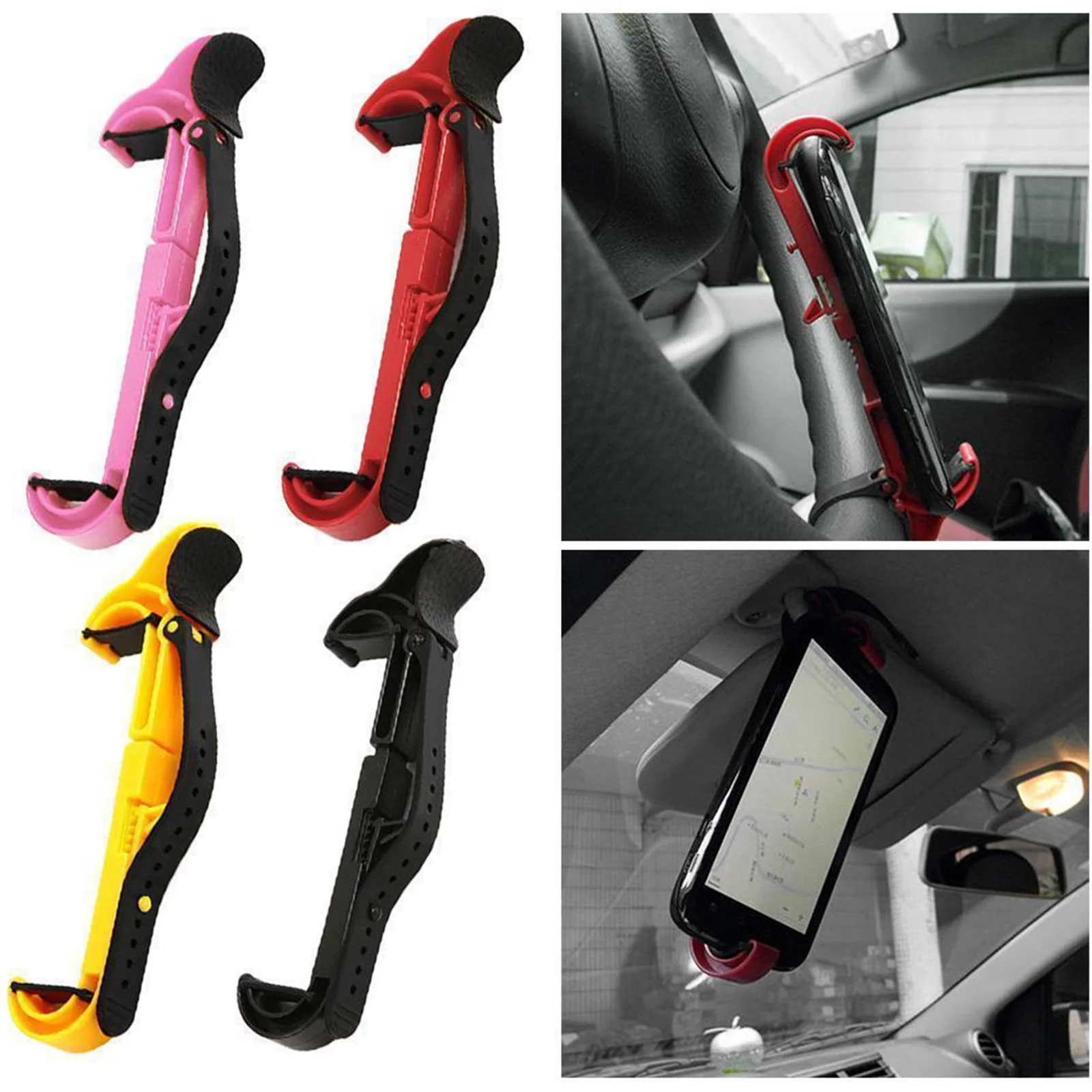 Steering Wheel Bracket GM Interior GPS Phone Mount Mounting Bracket Steering Wheel Clamp Bracket Red, Pink, Yellow 15*3.5cm
Steering Wheel Bracket GM Interior GPS Phone Mount Mounting Bracket Steering Wheel Clamp Bracket Red, Pink, Yellow 15*3.5cm