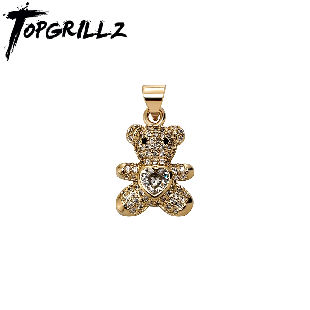 TOPGRILLZ животное кулон новый медальон в виде медведя ожерелье микро проложить кубического циркония с коробкой цепи хип-хоп мода ювелирные изд...
TOPGRILLZ животное кулон новый медальон в виде медведя ожерелье микро проложить кубического циркония с коробкой цепи хип-хоп мода ювелирные изд...