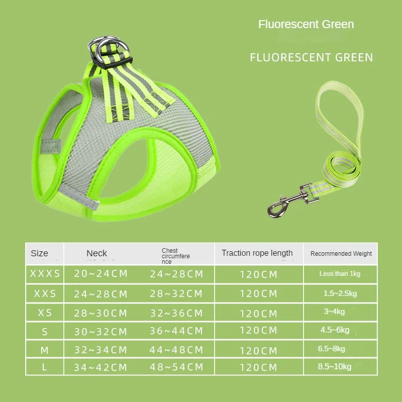 New Breathable Mesh Dog Harnesses Leash Set Summer Special Cat Chest Strap Small Dog Rope Chain pet supplies
New Breathable Mesh Dog Harnesses Leash Set Summer Special Cat Chest Strap Small Dog Rope Chain pet supplies
