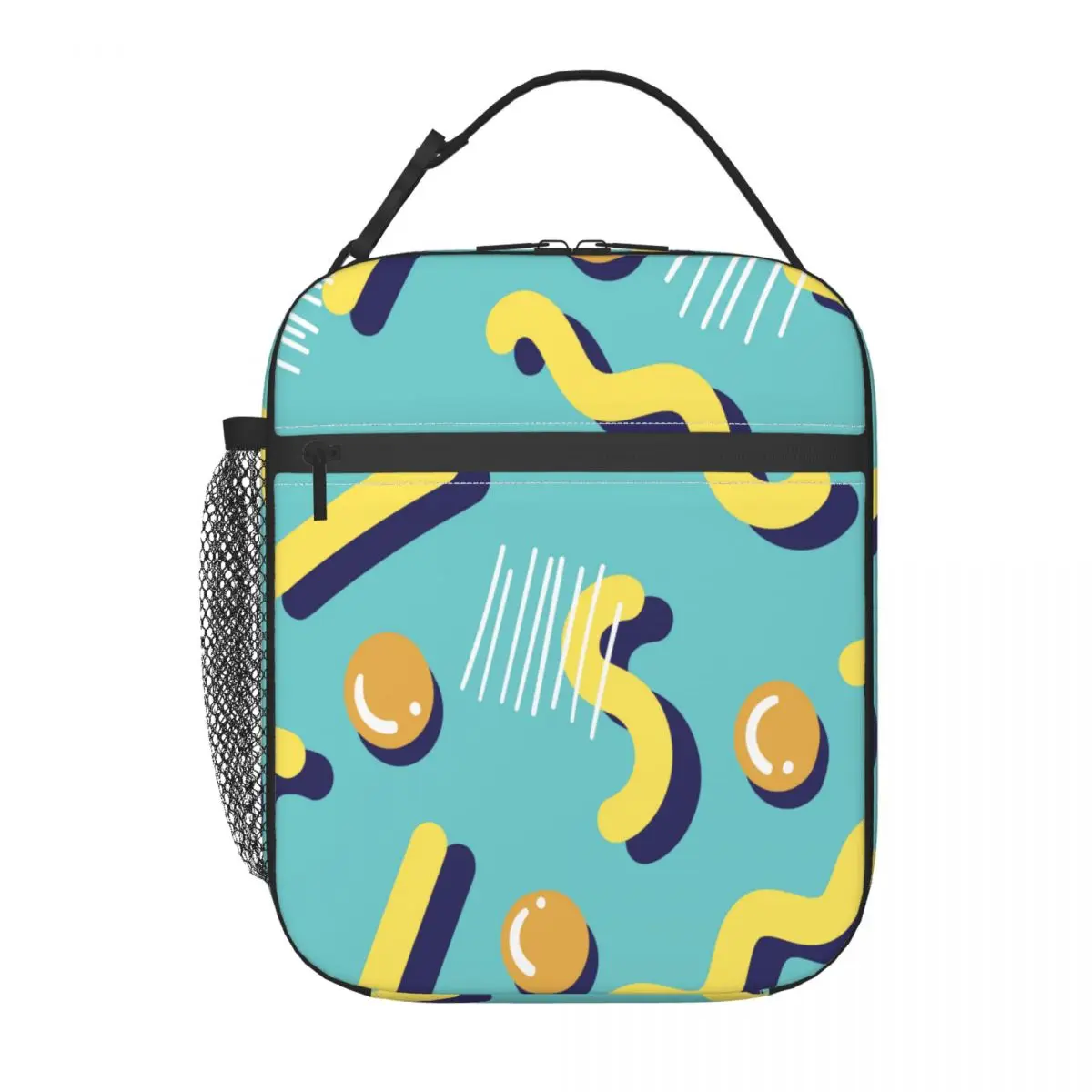 Cooler Lunch Bag Colorful Geometric Memphis Style Insulated Thermal Food Picnic Handbag Portable Shoulder Lunch Box Tote
Cooler Lunch Bag Colorful Geometric Memphis Style Insulated Thermal Food Picnic Handbag Portable Shoulder Lunch Box Tote