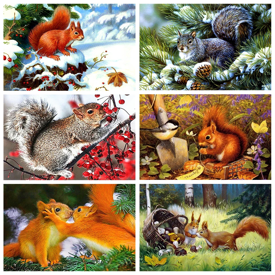 DIY 5D Diamond Painting Animal Squirrel Picture Embroidery Rhinestone Home Wall Decoration Cross Stitch Set Hand Inlaid Art Gift
DIY 5D Diamond Painting Animal Squirrel Picture Embroidery Rhinestone Home Wall Decoration Cross Stitch Set Hand Inlaid Art Gift