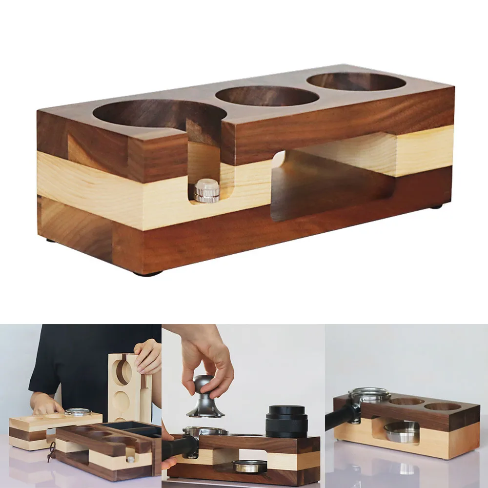 51/53/58MM Coffee Tamper Holder Walnut Wood Coffee Filter Espresso Tamper Mat Stand Support Base Barista Gift Coffee Maker Tools
51/53/58MM Coffee Tamper Holder Walnut Wood Coffee Filter Espresso Tamper Mat Stand Support Base Barista Gift Coffee Maker Tools