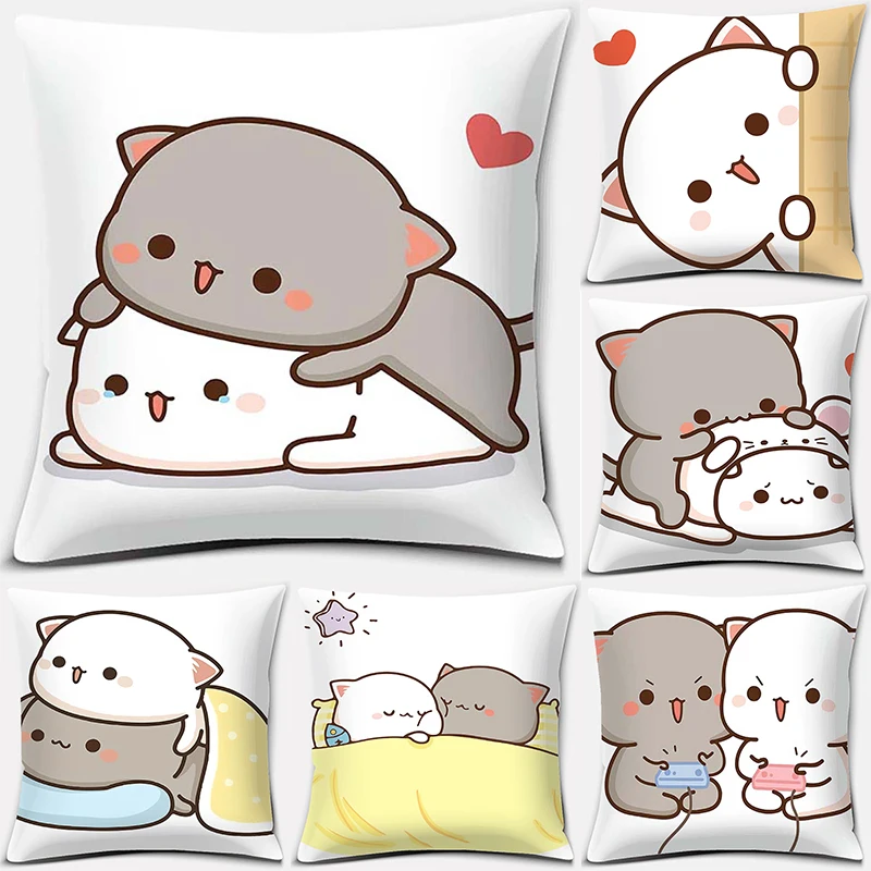 45x45cm Cartoon Cute Pillowcase Mocha Mochi Peach Cat Pillow Pillowcase Sofa Car Decoration Pillow Pillowcase Home Decoration
45x45cm Cartoon Cute Pillowcase Mocha Mochi Peach Cat Pillow Pillowcase Sofa Car Decoration Pillow Pillowcase Home Decoration
