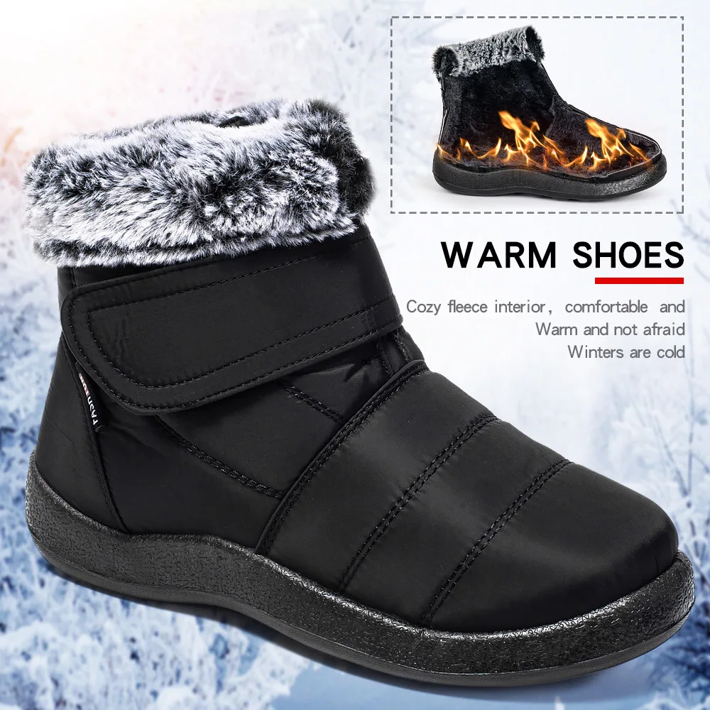 Winter Women Boots Waterproof Non-slip Snow Boots Woman Warm Fur Short Boots Female Plush Furry Boots Platform Ankle Boots Mujer
Winter Women Boots Waterproof Non-slip Snow Boots Woman Warm Fur Short Boots Female Plush Furry Boots Platform Ankle Boots Mujer