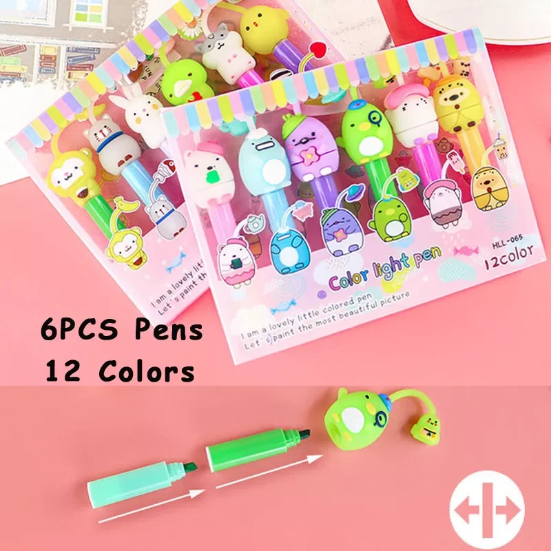 Kawaii Cute Highlighter Pen Creativity Fluorescent Markers Stationery Student School Supplies Kids New Year Gift
Kawaii Cute Highlighter Pen Creativity Fluorescent Markers Stationery Student School Supplies Kids New Year Gift