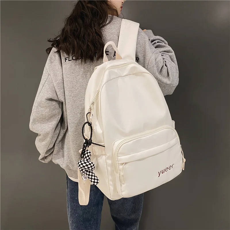 EnoPella Women Backpack Female Cute Waterproof Nylon School Bag Laptop Kawaii Simple for Girls Student Black Mochilas
EnoPella Women Backpack Female Cute Waterproof Nylon School Bag Laptop Kawaii Simple for Girls Student Black Mochilas