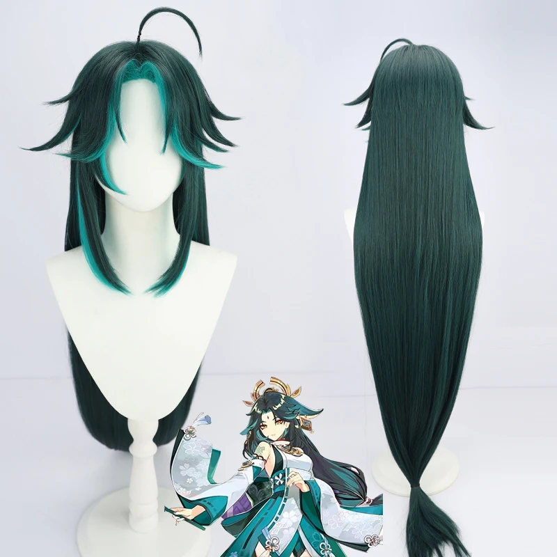 Game Genshin Impact Cosplay Xiao Wig Mixed Dark Green Blue Long Straight Heat Resistant Hair Halloween Role Play Women Wigs
Game Genshin Impact Cosplay Xiao Wig Mixed Dark Green Blue Long Straight Heat Resistant Hair Halloween Role Play Women Wigs