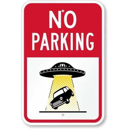 Алюминиевый знак "Car Taken By Aliens No Parking"
Алюминиевый знак "Car Taken By Aliens No Parking"