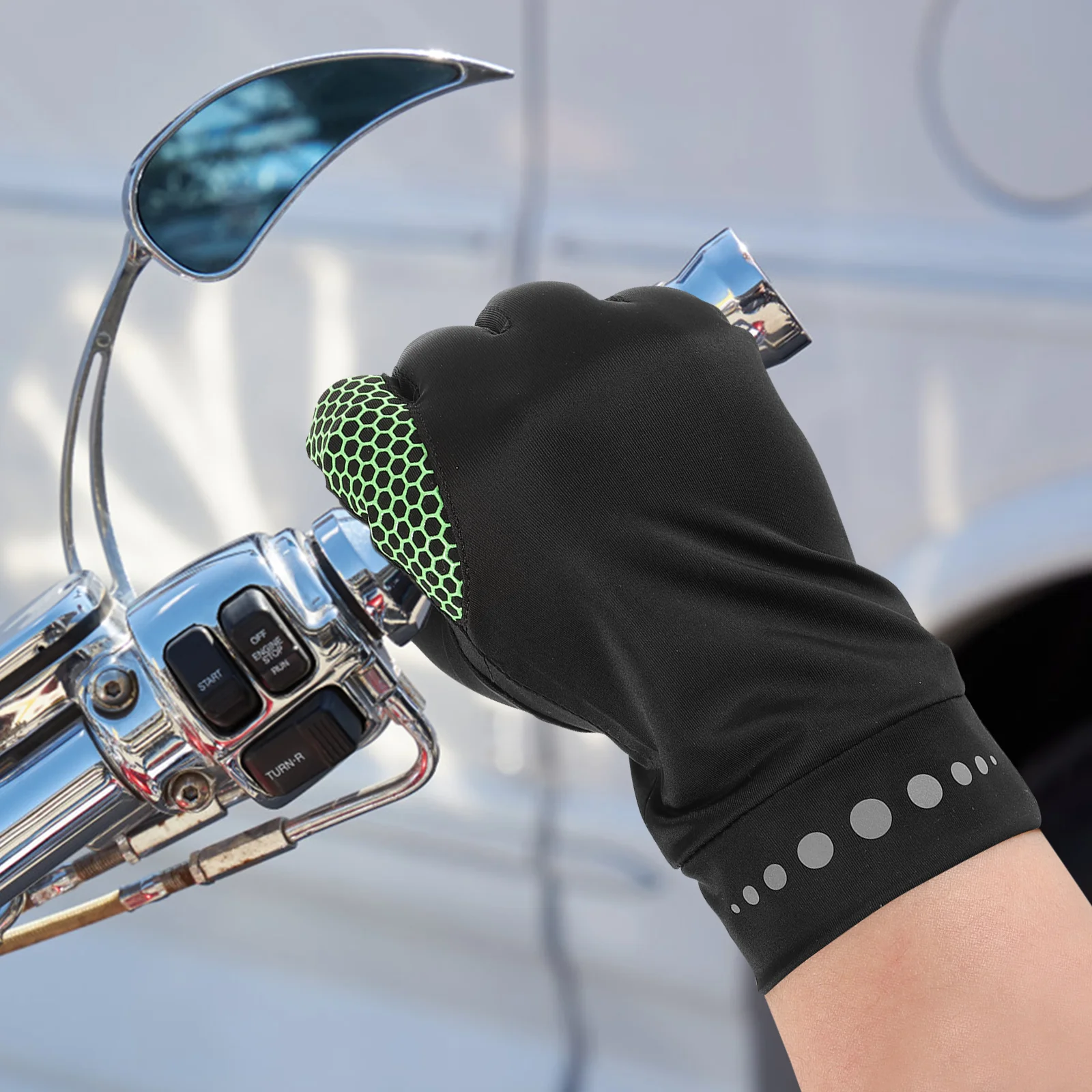 Перчатки женские солнцезащитные для сенсорного экрана, эластичные, 20,8x9 см
Перчатки женские солнцезащитные для сенсорного экрана, эластичные, 20,8x9 см