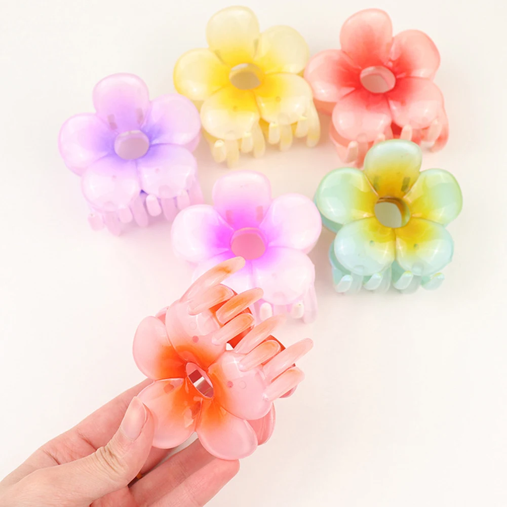 Cute Summer Gradient Flower Acrylic Hair Clip For Women Girls Sweet Ponytail Hair Claw Shark Hairpin Barrettes Hair Accessories
Cute Summer Gradient Flower Acrylic Hair Clip For Women Girls Sweet Ponytail Hair Claw Shark Hairpin Barrettes Hair Accessories