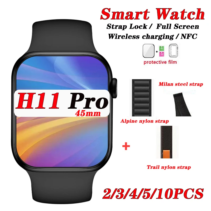 Умные часы H11 Pro, 2/3/4/5/10 шт., IWO, для мужчин и женщин, Bluetooth, вызов, 173 спортивные режимы, GPS, фототрекер с ремешком, Смарт-часы
Умные часы H11 Pro, 2/3/4/5/10 шт., IWO, для мужчин и женщин, Bluetooth, вызов, 173 спортивные режимы, GPS, фототрекер с ремешком, Смарт-часы