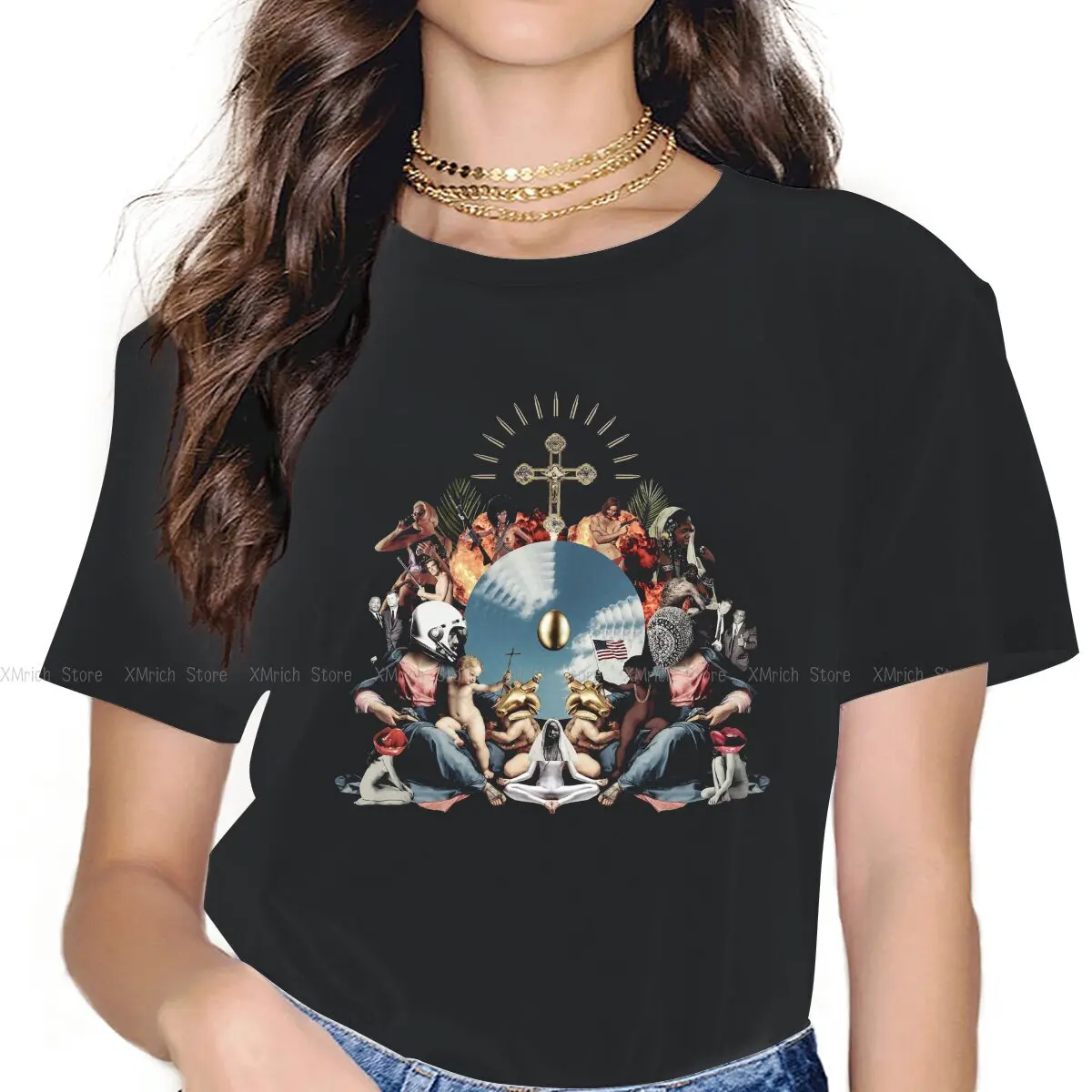 In God We Trust Art Women Clothing Vintage Alternative Funny Artwork Graphic Female Tshirts Vintage Alternative Loose Tops Tee
In God We Trust Art Women Clothing Vintage Alternative Funny Artwork Graphic Female Tshirts Vintage Alternative Loose Tops Tee