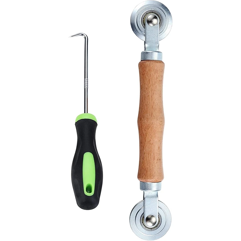 Screen Roller Tool Screen Repair Tool Kit Spline Roller With Wooden Handle And Puller Hook For Installing Door Screens
Screen Roller Tool Screen Repair Tool Kit Spline Roller With Wooden Handle And Puller Hook For Installing Door Screens