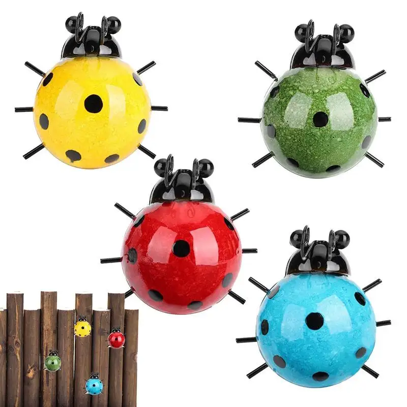 Pcs Set Metal Cute Ladybugs Beautifully Bling Color Garden Fence Wall Art Decoration Outdoor Wall Sculptures
Pcs Set Metal Cute Ladybugs Beautifully Bling Color Garden Fence Wall Art Decoration Outdoor Wall Sculptures