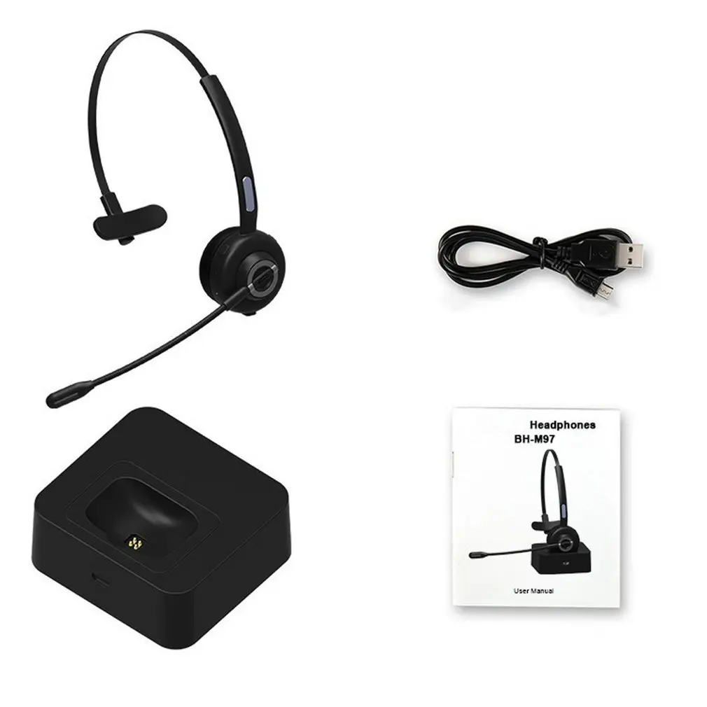 M97 Wireless Call Headset Bluetooth-compatible 5.0 Wireless Trucker Headphones With Mic Hands-Free Earphone For Phone PC
M97 Wireless Call Headset Bluetooth-compatible 5.0 Wireless Trucker Headphones With Mic Hands-Free Earphone For Phone PC