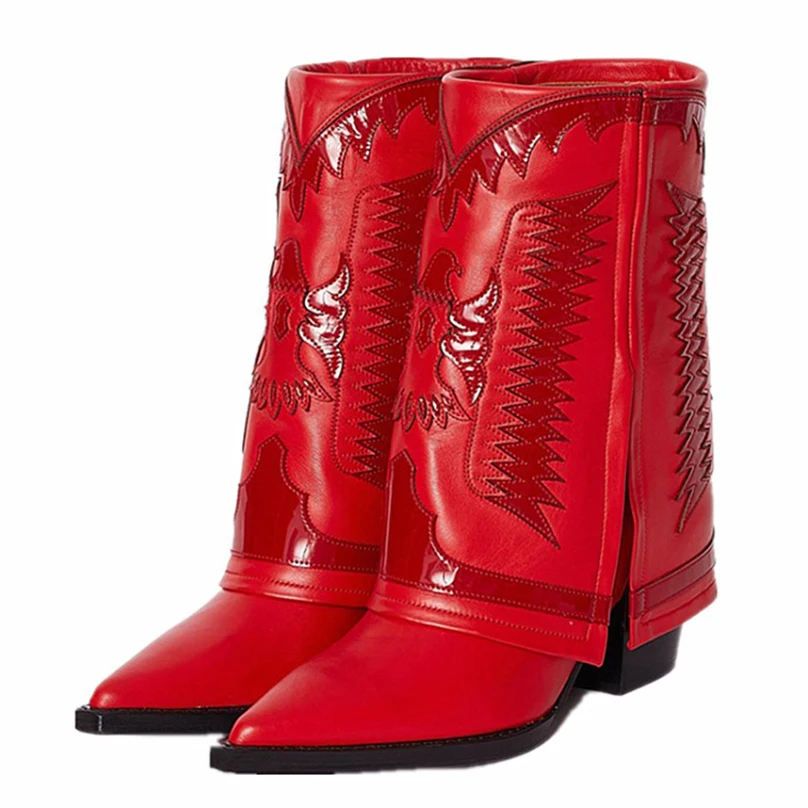 Genuine Leather Flod Non-slip Flat Heeled Pointed Toe Floral Prints Women's Ankle Boots Paisley Pattern Retro Chelsea Boots
Genuine Leather Flod Non-slip Flat Heeled Pointed Toe Floral Prints Women's Ankle Boots Paisley Pattern Retro Chelsea Boots
