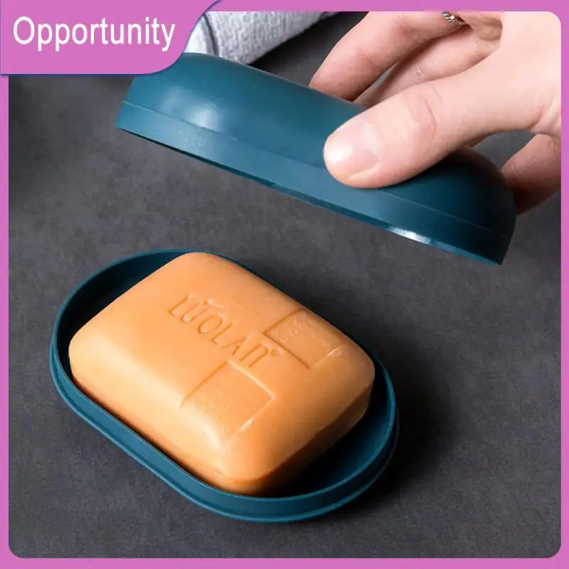 

Delicate Drain Soap Box Thick Travel Soap Box Anti-smashing Anti-falling Toilet Cute Storage Soap Rack Portable Soap Dishes