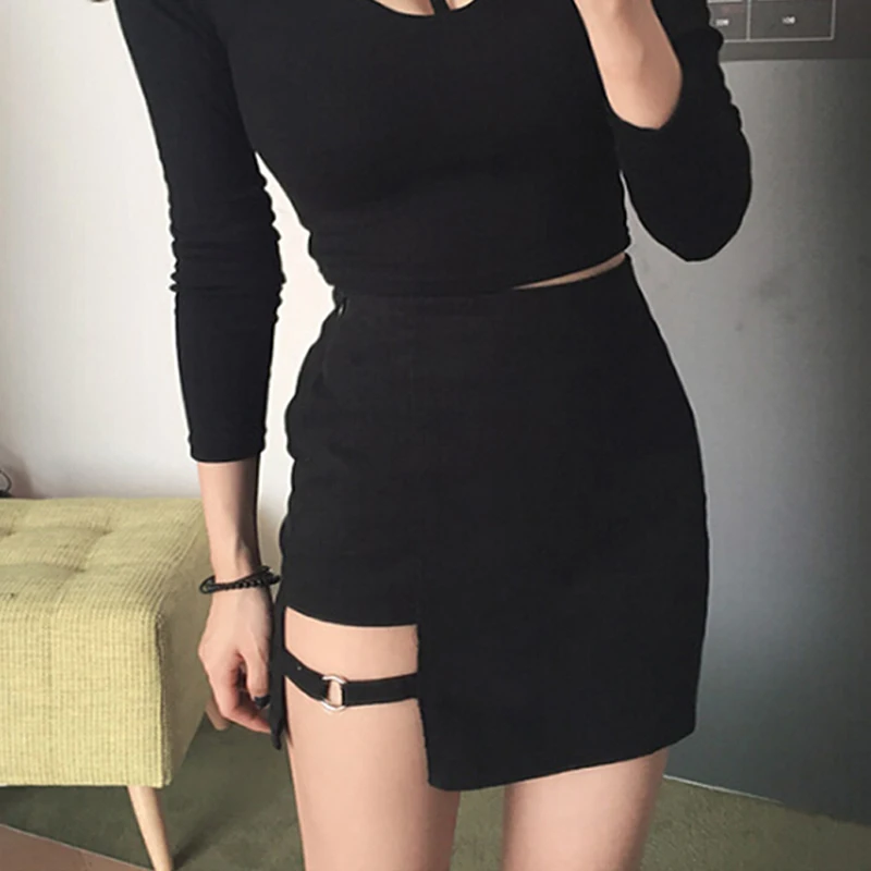 Women Skirt Cool Harajuku Punk Gothic Summer Fashion Mini High Quality Skirt Circle Hollow Out Irregular Sexy Skirt
Women Skirt Cool Harajuku Punk Gothic Summer Fashion Mini High Quality Skirt Circle Hollow Out Irregular Sexy Skirt