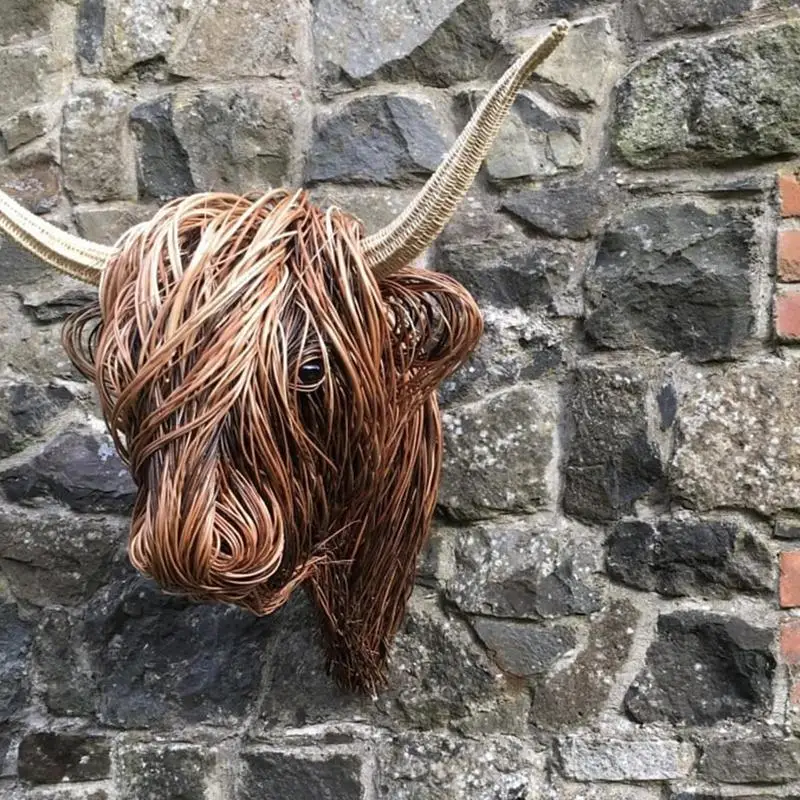 Animal Wall Decor Resin Highland Cow Mounted Decorations Realistic Art Bathroom Farmhouse Cow Head Ornaments For Collection
Animal Wall Decor Resin Highland Cow Mounted Decorations Realistic Art Bathroom Farmhouse Cow Head Ornaments For Collection