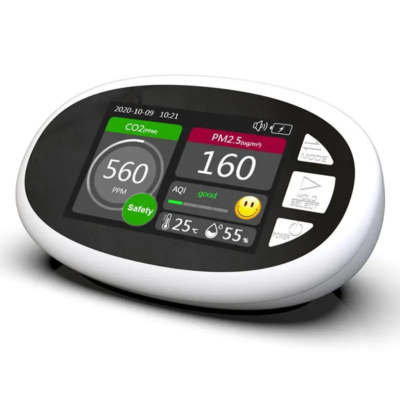 Carbon Dioxide Monitor Automatic Alarm System Monitor Household PM2.5 Air Quality Detector PM10 Humidity LED Display
Carbon Dioxide Monitor Automatic Alarm System Monitor Household PM2.5 Air Quality Detector PM10 Humidity LED Display