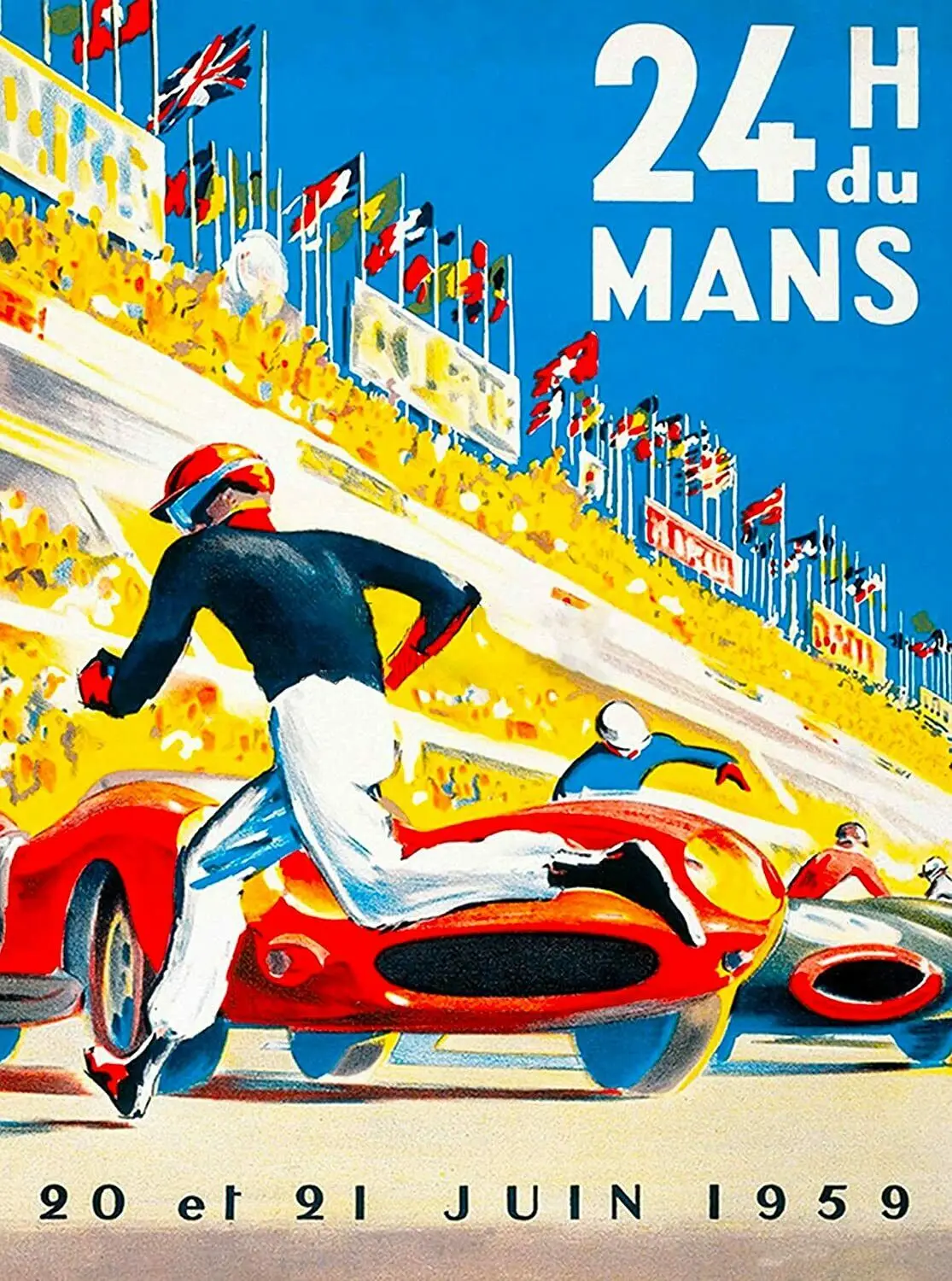 VINTAGE LE MANS 1959 24 HOUR RACING ClassicPrint Art Canvas Poster For Living Room Decoration Home Wall Decor Picture
VINTAGE LE MANS 1959 24 HOUR RACING ClassicPrint Art Canvas Poster For Living Room Decoration Home Wall Decor Picture