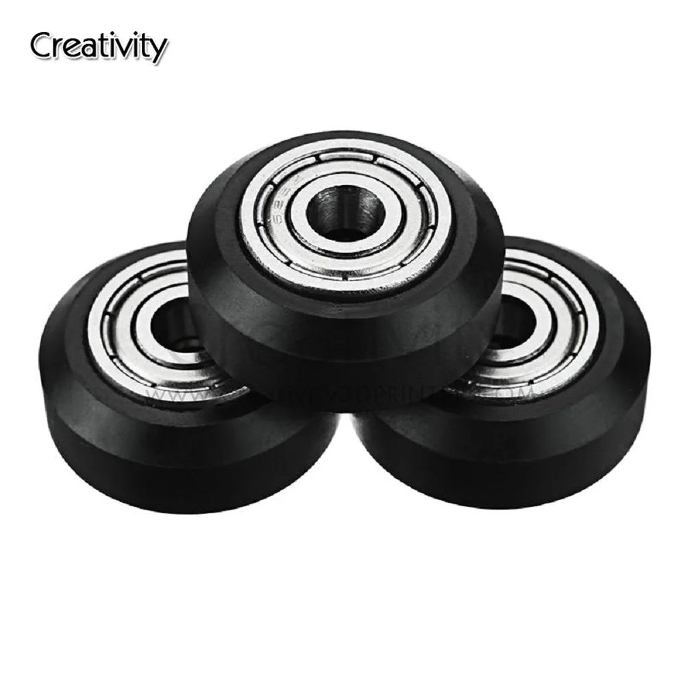 CNC Plastic wheel pom with 625zz idler pulley gear passive round wheel perlin wheel for Ender 3 CR10 CR-10S printer
CNC Plastic wheel pom with 625zz idler pulley gear passive round wheel perlin wheel for Ender 3 CR10 CR-10S printer