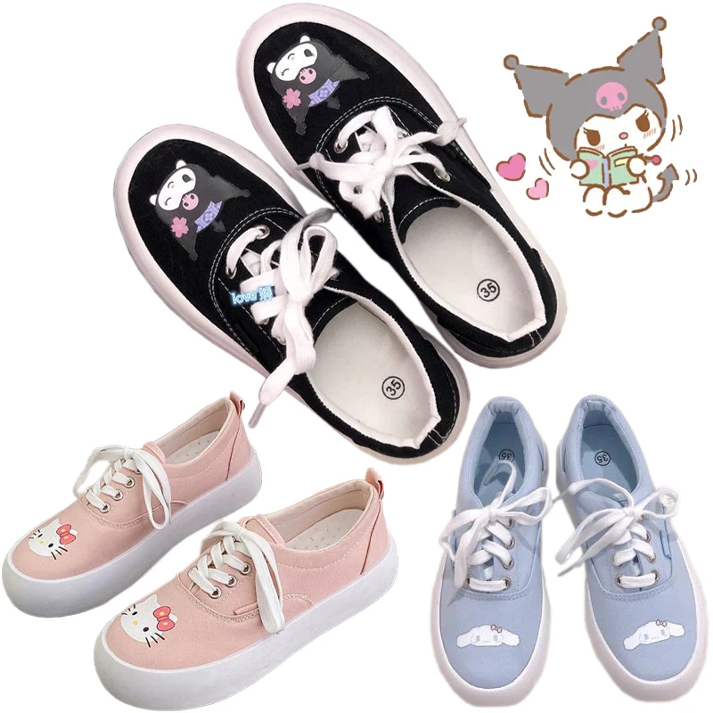 Sanrioed Kawaii Мультфильм Hello KT Kuromi обувь Ручная роспись Белая обувь canваза обувь Cinnamoroll детская обувь anваза
Sanrioed Kawaii Мультфильм Hello KT Kuromi обувь Ручная роспись Белая обувь canваза обувь Cinnamoroll детская обувь anваза