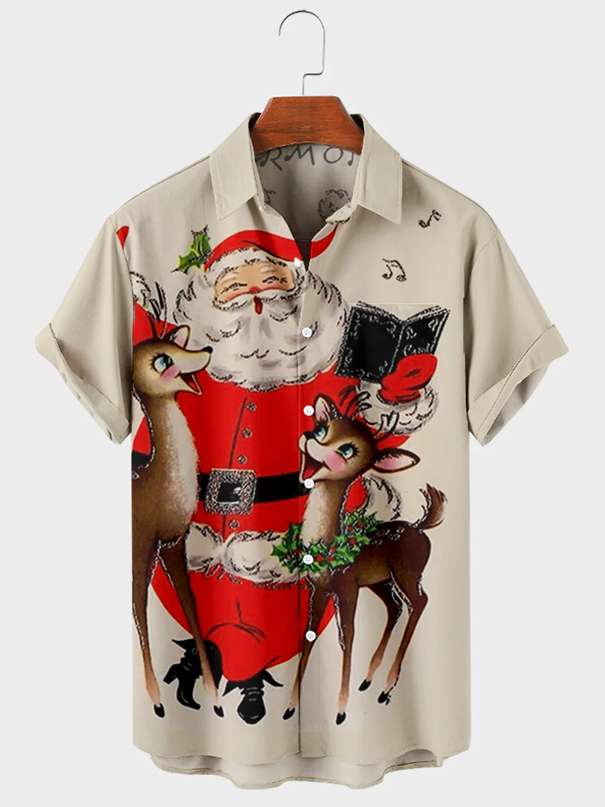 2021 New Cross Christmas Deer Elements 3D Digital Printing Trend Loose Short Sleeve Shirt Men's Top
2021 New Cross Christmas Deer Elements 3D Digital Printing Trend Loose Short Sleeve Shirt Men's Top