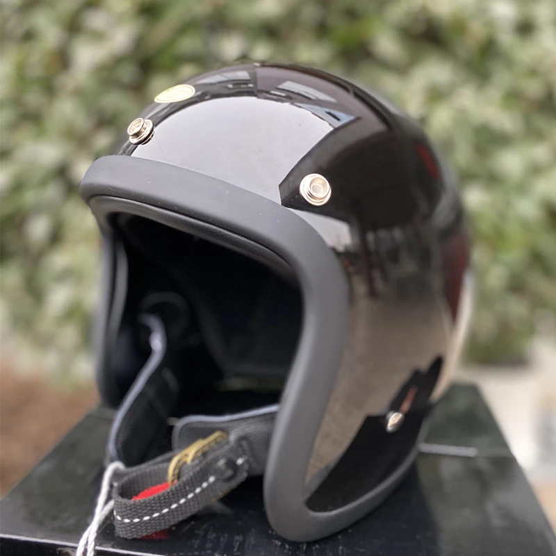 

Винтажный мотоциклетный шлем COCASCOS, мотоциклетный шлем 3/4, шлем с открытым лицом для мотоциклистов