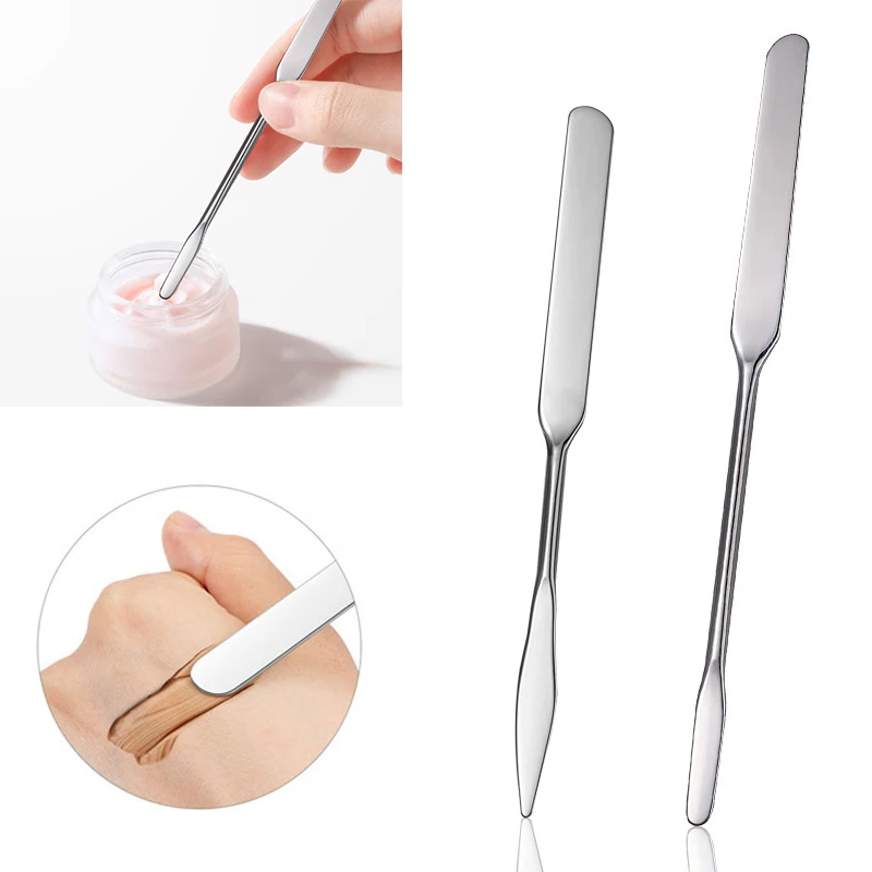 1PC Stainless Steel Dual Heads Makeup Toner Spatula Mixing Stick Foundation Cream Mixing Tool Cosmetic Make Up Tool
1PC Stainless Steel Dual Heads Makeup Toner Spatula Mixing Stick Foundation Cream Mixing Tool Cosmetic Make Up Tool