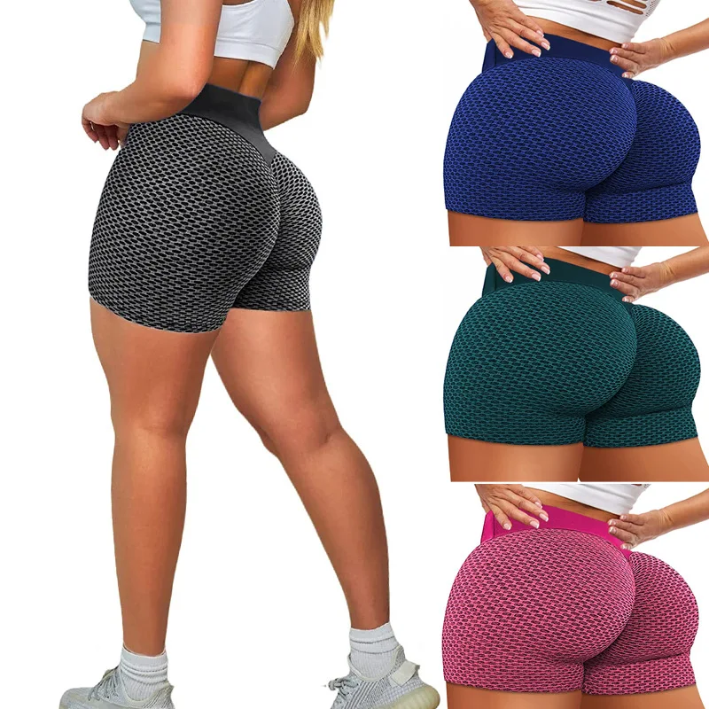 Укороченные штаны персиковые шорты для йоги штаны с высокой талией жаккардовые сотовые леггинсы с пузырями леггинсы для фитнеса 
Укороченные штаны персиковые шорты для йоги штаны с высокой талией жаккардовые сотовые леггинсы с пузырями леггинсы для фитнеса