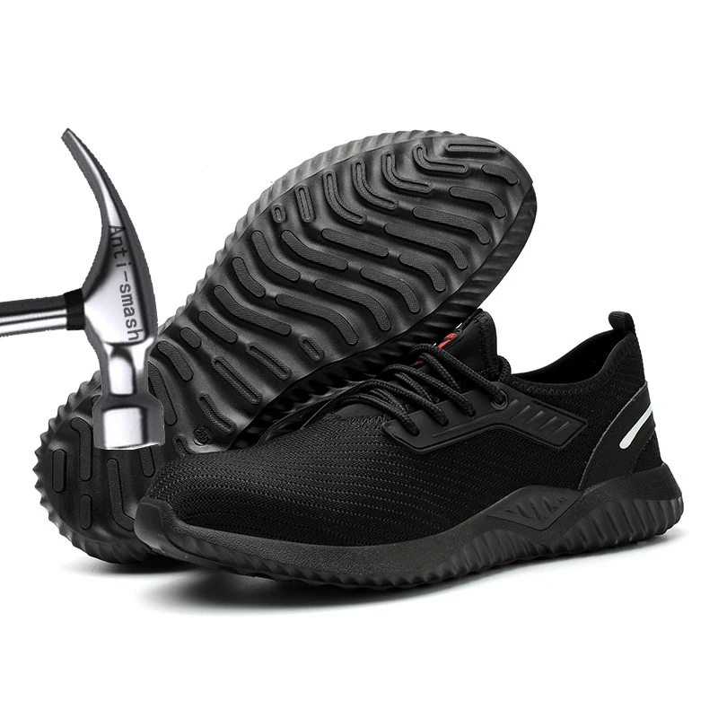 

Fashionable Lightweight Breathable Soft Labor Insurance Shoes Men's Steel Head Anti-smashing Anti-puncture Site Protective Shoes