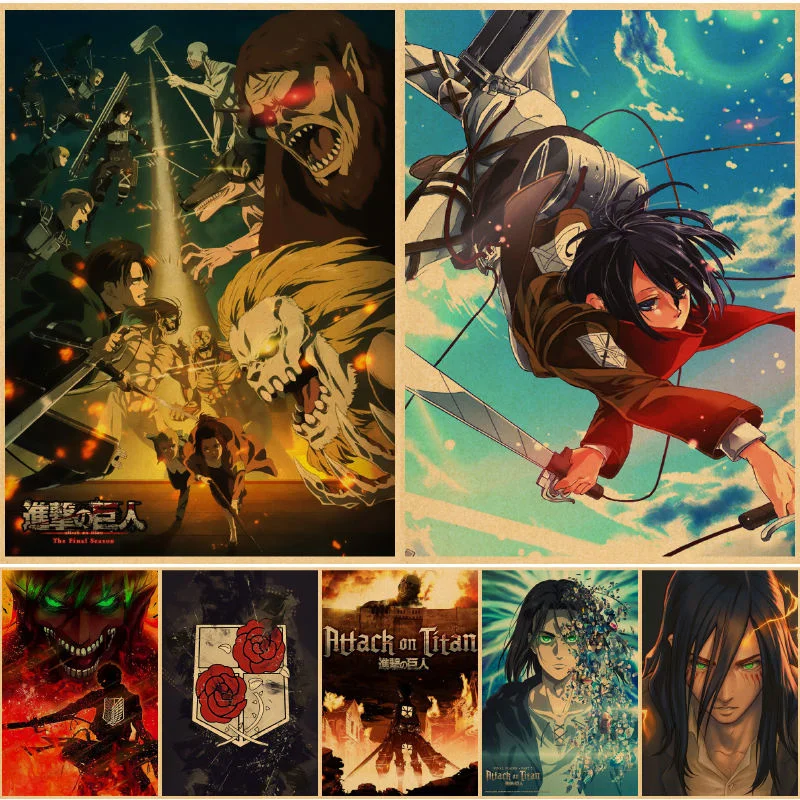Attack on Titan Eren Shingeki No Kyojin Titans Attack Wall posters bilder affiche murale islam affiche murale decor house
Attack on Titan Eren Shingeki No Kyojin Titans Attack Wall posters bilder affiche murale islam affiche murale decor house