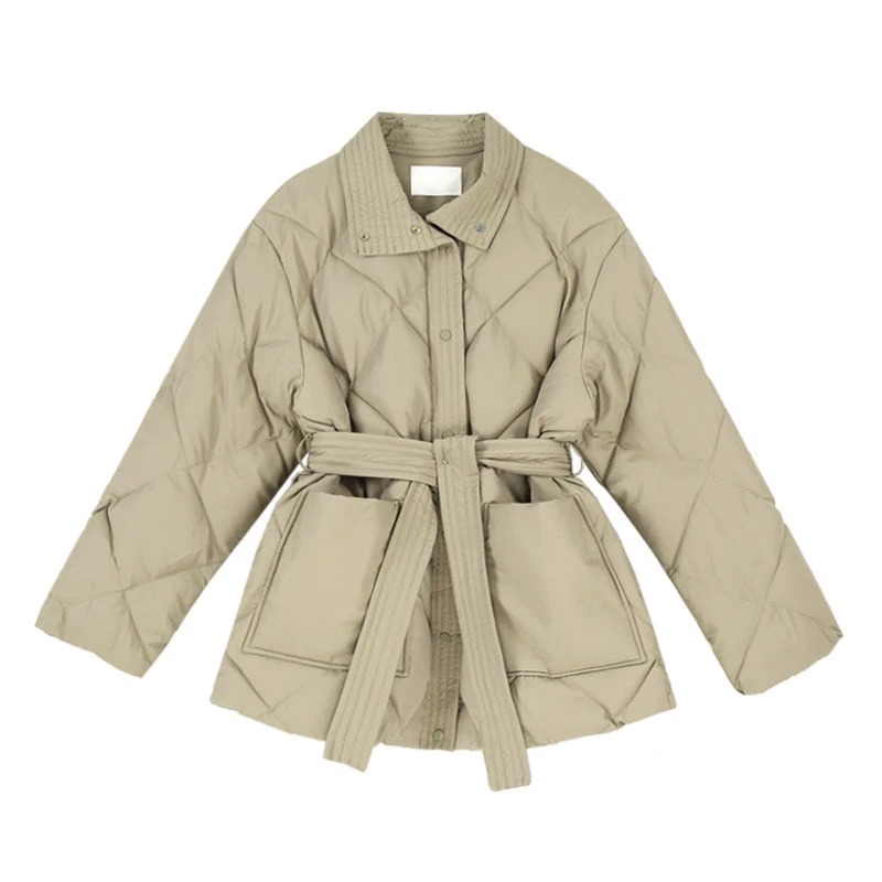 KBAT 2023 Winter Women's Down Jacket Cotton Padded Coats Belt Female Parka Single Breasted Puffer Jackets Office Warm Outwear
KBAT 2023 Winter Women's Down Jacket Cotton Padded Coats Belt Female Parka Single Breasted Puffer Jackets Office Warm Outwear