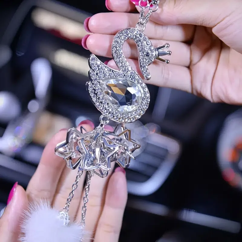Car Pendant Fashion Crystal Swan Decor Automobile For Rearview Mirror Car Hanging Ornaments Car Decoration Accessories
Car Pendant Fashion Crystal Swan Decor Automobile For Rearview Mirror Car Hanging Ornaments Car Decoration Accessories