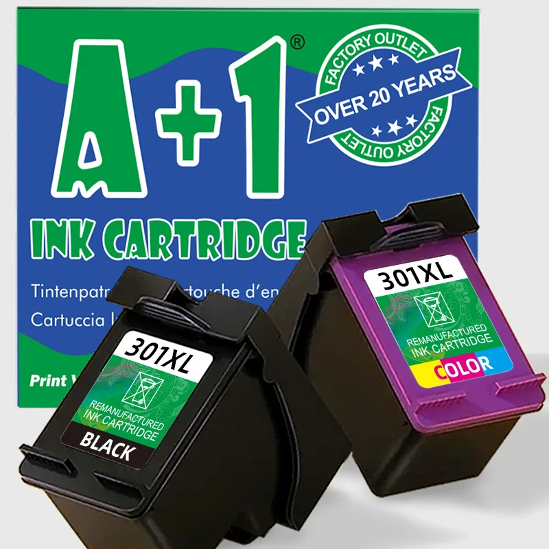 

A+1 Replacement Ink cartridge for HP 301 For HP 301XL HP301 For HP DeskJet 1050 2050 2510 3050a 3510 1510 2540 4500 printer