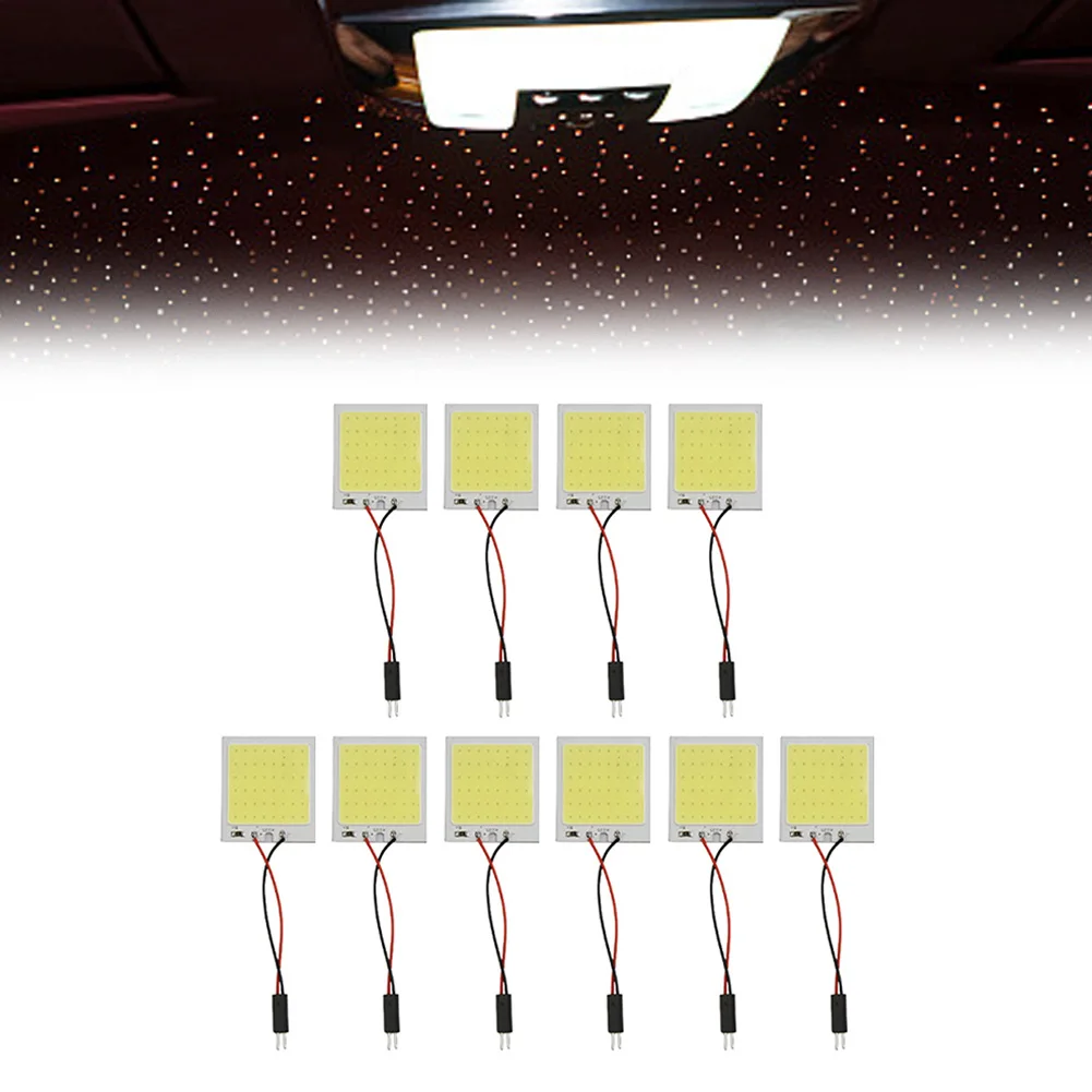 Interior Lamp Panel Lights White 10 Pcs 18 LED Chips 40 X 20mm Accessories DC 12V Dome Replacement T10 Adapter
Interior Lamp Panel Lights White 10 Pcs 18 LED Chips 40 X 20mm Accessories DC 12V Dome Replacement T10 Adapter