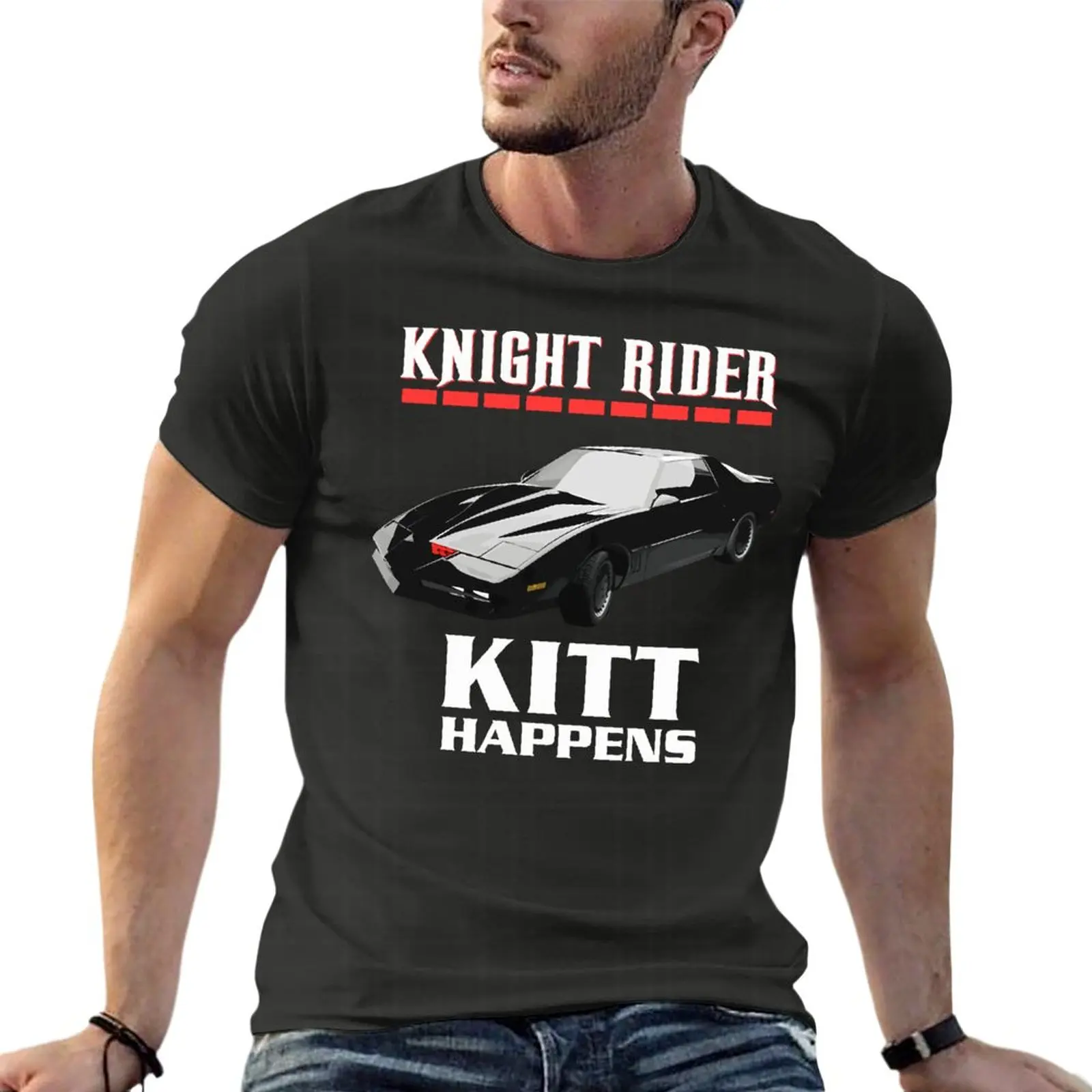 Knight Rider Kitt Happens Oversized T Shirt Funny Men'S Clothes 100% Cotton Streetwear Large Size Tops Tee
Knight Rider Kitt Happens Oversized T Shirt Funny Men'S Clothes 100% Cotton Streetwear Large Size Tops Tee