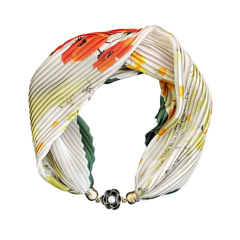 7Color Fashion Magnetic Buckle Fold Silk Necklace Net Red Hair Collar Wrist Strap Multifunctional Lazy Scarf Woman Jewellery
7Color Fashion Magnetic Buckle Fold Silk Necklace Net Red Hair Collar Wrist Strap Multifunctional Lazy Scarf Woman Jewellery