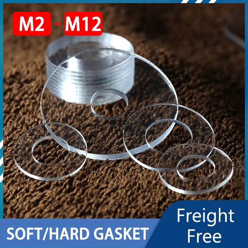 100PCS M2 M2.5 M3 M4 M5 M6 M8 M10 M12 PVC Washers Soft Hard Plastic Gasket Transparent Insulation Flat Paded Screws WASHER
100PCS M2 M2.5 M3 M4 M5 M6 M8 M10 M12 PVC Washers Soft Hard Plastic Gasket Transparent Insulation Flat Paded Screws WASHER