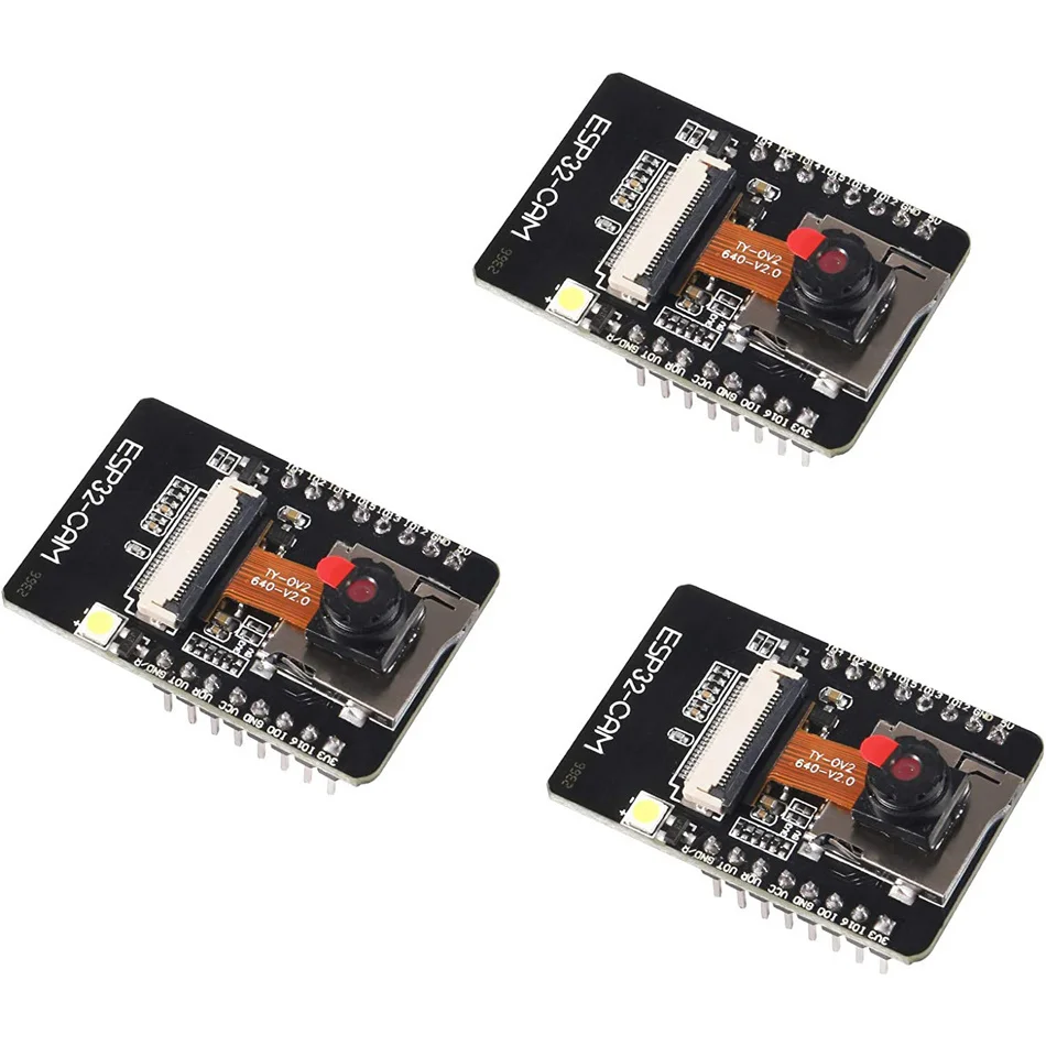 

3pcs ESP32-CAM Camera Module ESP32 Development Board WiFi and Bluetooth with OV2640 2MP Camera for Arduino