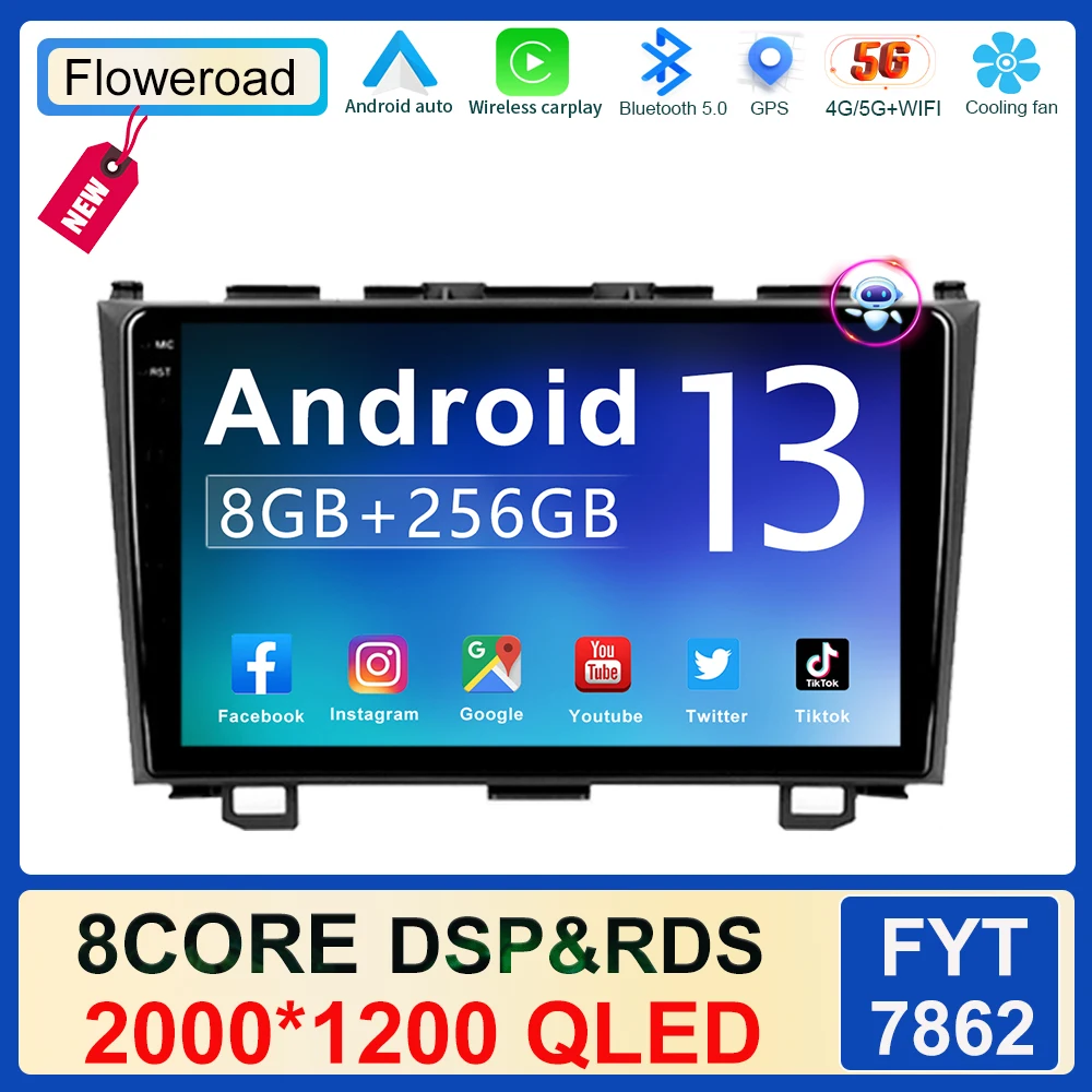 2K SCREEN For Honda CRV CR - V 3 RE 2006-2012 Multimedia Video Player Navigation Stereo Carplay Car Radio GPS No 2din 2 din dvd
2K SCREEN For Honda CRV CR - V 3 RE 2006-2012 Multimedia Video Player Navigation Stereo Carplay Car Radio GPS No 2din 2 din dvd
