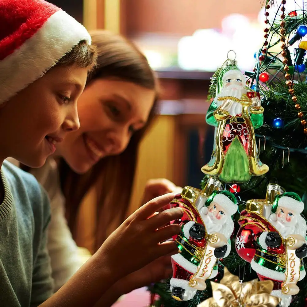 Подвески в виде Санта Клауса, 2 шт., креативные, тонкая работа, легкие рождественские маленькие подвесные украшения из стекла для дома
Подвески в виде Санта Клауса, 2 шт., креативные, тонкая работа, легкие рождественские маленькие подвесные украшения из стекла для дома