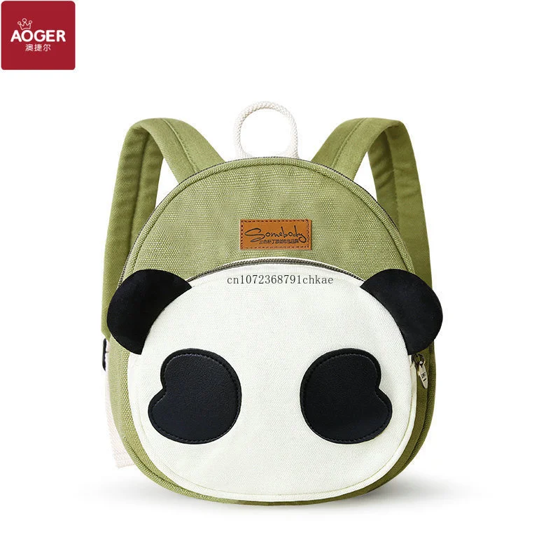 

Детский холщовый рюкзак Aoger, маленькая школьная сумка с мультипликационным рисунком для детского сада 1-3-5 лет, милый школьный ранец для мальчиков и девочек