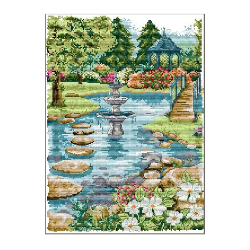 Waterfront Garden Scenery Cross Stitch Kits Aida 14CT Printed Cotton Embroidery Home Decor Craft Embroidery Set
Waterfront Garden Scenery Cross Stitch Kits Aida 14CT Printed Cotton Embroidery Home Decor Craft Embroidery Set