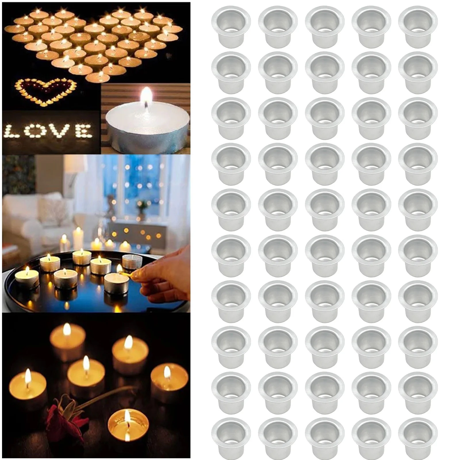 30/50pcs Candle Holder Simple Metal Candle Insert For Taper Candles Decorative Candles Holder Mini Decor Candlestick Accessories
30/50pcs Candle Holder Simple Metal Candle Insert For Taper Candles Decorative Candles Holder Mini Decor Candlestick Accessories