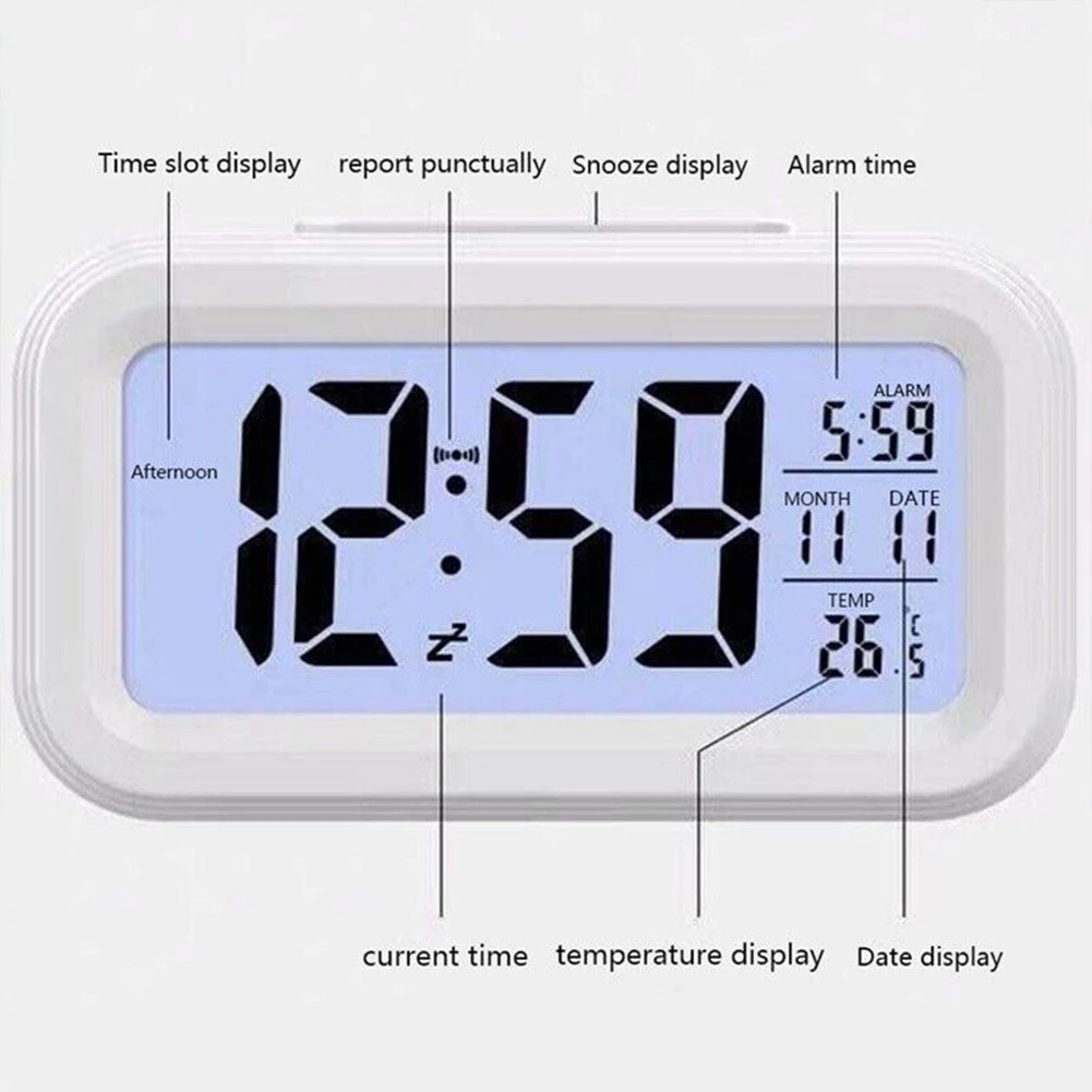 Alarm Clocks Clock Home LED Snooze Function Time Temperature 13.6*7.8*4.6cm Alarm Clock Day/Night 1pcs Brand New
Alarm Clocks Clock Home LED Snooze Function Time Temperature 13.6*7.8*4.6cm Alarm Clock Day/Night 1pcs Brand New