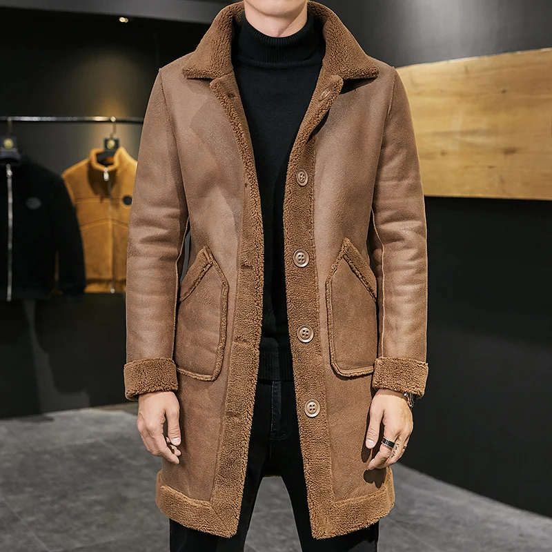 Men Long Trench Coats Reversible Jackets High Quality Leather And Fur Long Jacket New Fashion Male Winter Warm Down Jackets 4XL
Men Long Trench Coats Reversible Jackets High Quality Leather And Fur Long Jacket New Fashion Male Winter Warm Down Jackets 4XL
